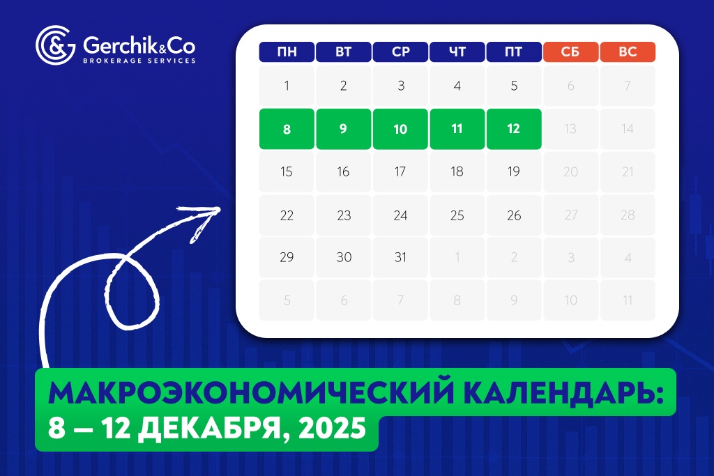 Макроэкономический календарь на 8 — 12 декабря 2025 года